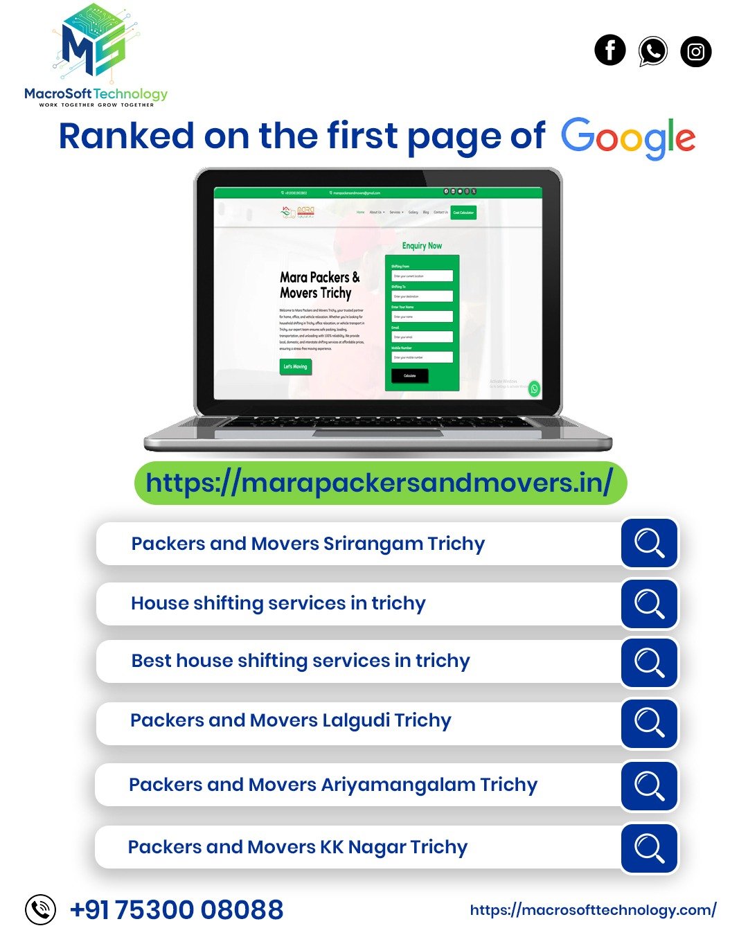 Mara Packers & Movers Google Page 1 SEO Proof