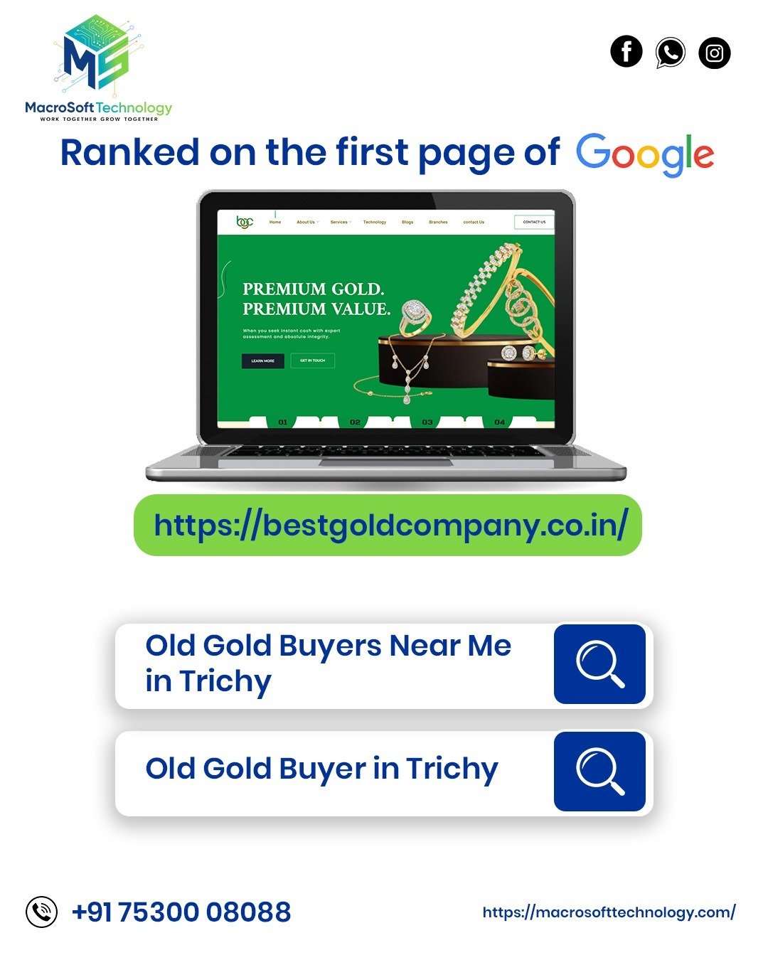Best Gold Company Google Page 1 SEO Proof